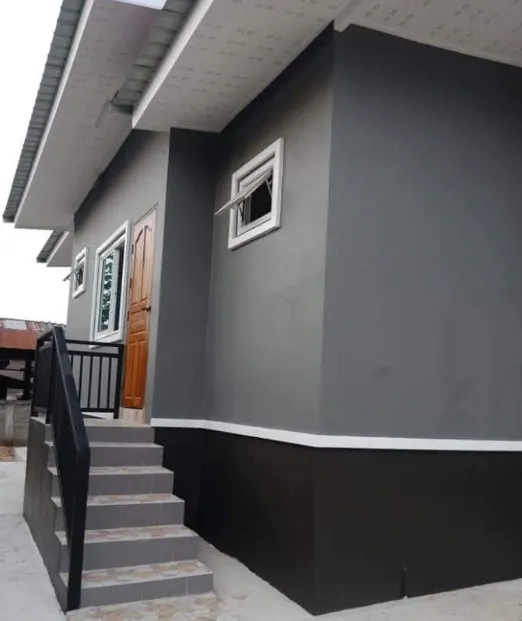 Four-bedroom bungalow with freshly painted exterior walls